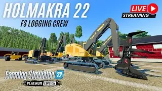 FS LOGGING CREW - Farming Simulator 22 #logging #livestream #forest #forestry #fs22