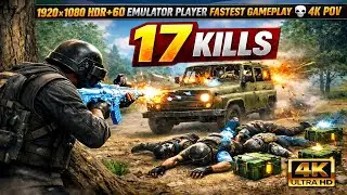 1920x1080 HDR+60 EMULATOR PLAYER FASTEST GAMEPLAY 💀 GAMELOOP/4K-POV: SKILLS VS LUCK 🎯- PUBG MOBILE