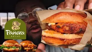 TRYING PANERA BREAD NEW SPICY CHICKEN SANDWICH | FIRST TIME REVIEW
