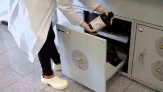 Under bench safety storage cabinet