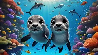 Sammy Seal Flaps Flippers | Movement Song for Kids | Action Rhyme and Animal Fun