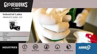 Gloveworks TLF Product Video. Ivory Industrial-Grade 4-Mil Latex Glove
