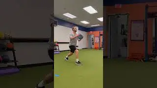 Lunge Stance Figure 8 Med Ball Slams