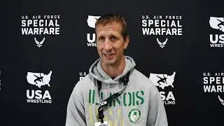 Matt Webster after Illinois wins 2025 AFSW Junior National Duals Greco-Roman Title