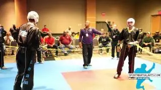 Byron Shepard vs Chris Gorham - Junior Team Sparring - NA International Champs 2014