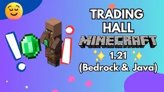 COMO HACER una TRADING HALL para MINECRAFT 1.21 y tener comercios de 1 ESMERALDA