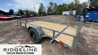 76in x 14ft 3K Single Axle Utility Trailer at The Trailer Ranch