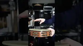 タンバリン奏法2. 親指ー中指 ストローク Tambourine Technique #2 Thumb-middle finger stroke #Shorts