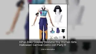 KPop Zoey Cosplay Costume Wig Women Girls Halloween Carnival Comic-con Party Role Playing Outfi