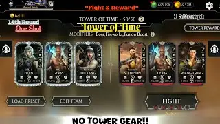 Mk Mobile. Tower of Time (Normal) Final Bosses 14th Round Fight & Reward!!