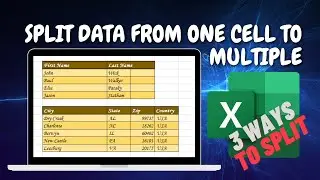 How To Split Cells In Excel | Flash Fill In Excel & Text To Columns In Excel