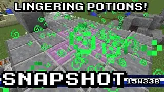 Minecraft: 1.9 Snapshots - Fun with Lingering Potions!