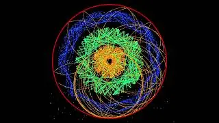 Vortex Ray Spirograph: 10 Minutes of Tranquil Patterns 🌿✨ [with Nature BGM]