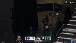 Christian Koloko runs to the bathroom, after being subbed out early, but they call him back