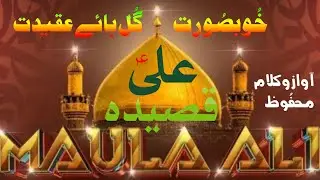 New qaseeda mola ali a s ki shan | Poetry about mola ali a s | Urdu shayari Hazrat ali a s | ali a s