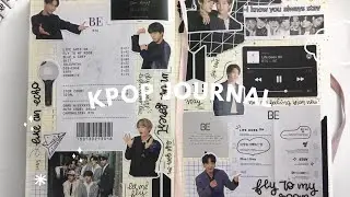 kpop journal with me// bts be album ☁️
