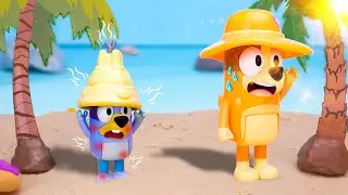 BLUEY The Sunburn Disaster! ☀️🥵 Red as a Tomato? | Summer Safety