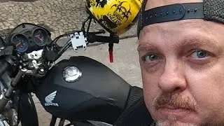 Bate papo na rua de moto. Ao Vivo dia fraco nas entregas.