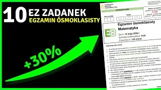 10 najłatwiejszych zadań na egzaminie ósmoklasisty z matmy
