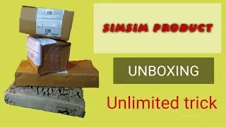 Simsim 🆓 product unboxing, how to free shopping simsim app