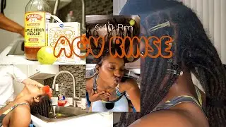 ACV RINSE | RETWIST WITH ME | LOC JOURNEY | LONG THICK LOCS