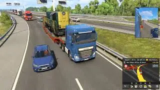 Transporting Big LKW T448P Train Trailer | Big Renfe class 316 Train Trailer Transporting | ETS2 