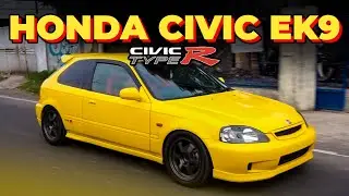 Review Mobil Langka JDM, Honda Civic EK9 Type R | Ferio buntung kuning Modifikasi