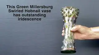 Millersburg Swirled Hobnail 9 1/4