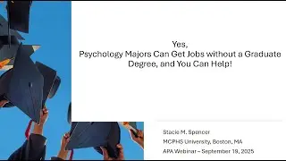 Yes, Psychology Majors Can Get Jobs Without a Graduate Degree and You Can Help!