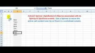 ActiveX Spinner Event Procedure in Excel VBA