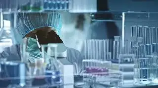 Man looking through a microscope Laboratory, Science Research No Watermark Free iStock Footage Video