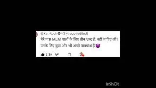 comments about MLM SCAM #mlmscams