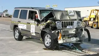 2006 Jeep Commander 35 MPH NHTSA Frontal Crash Test 