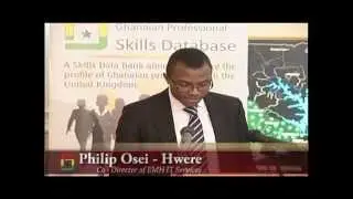 EMH IT Launch Ghana Professional Skills Database in UK