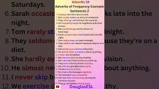 Adverbs 19 Adverbs of Frequency Example Sentences 2