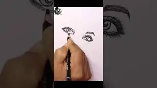 Girl face slow drawing for beginners #Shorts