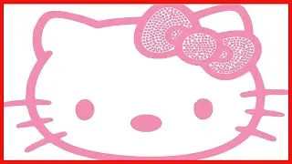 Chroma Graphics Hello Kitty Cling Bling Decal - Sparkling, Weather-Resistant Auto Decoration
