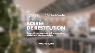 Soirée de Restitution du Baromètre du succès de la transformation digitale des directions Achats