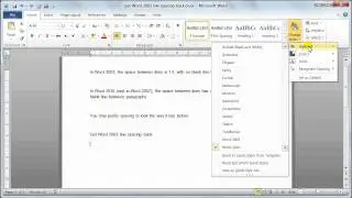 Microsoft Word 2010 get  2003 line spacing back - Tutorial 3