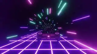 Visual loop 80s retro futuristic sci-fi seamless with vintage car 4K 60Frs | Visual Wonderland