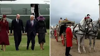 REGNO UNITO-USA: TRUMP arriva a Windsor accolto dalla famiglia reale
