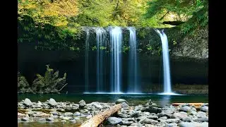 Relaxing waterfall sounds Relaxing Sleep Music Healing , Meditation rainy, Study Music umeshraj