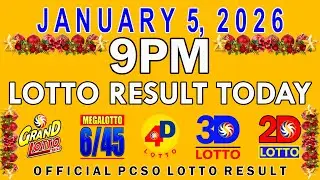 9pm Lotto Result Today PCSO January 5 2026