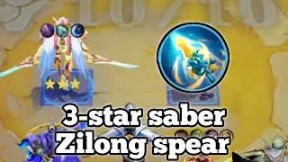The strongest 3 star saber zilong spear ||magic chess go go