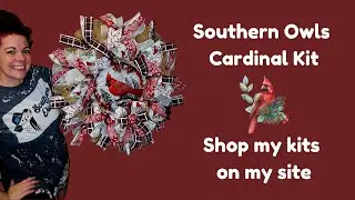 Cardinal wreath Tutorial/ Learn how to make a wreath using my kit