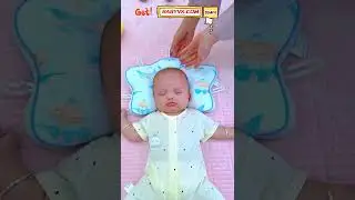 Adjustable Baby Head Shaping Pillow: Prevent Flat Head & Torticollis Easily #BabyCare