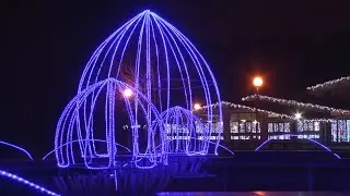 Soligorsk. New Year's illumination