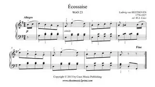 Beethoven : &Eacute;cossaise WoO 23