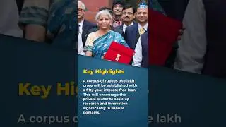 Union Budget 2024-25 | FM Nirmala Sitharaman Presents Interim Budget | UPSC