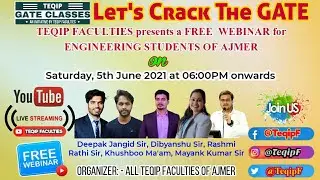 Ajmer | Let's Crack the GATE | Workshop & Guidance by TEQIP Faculties